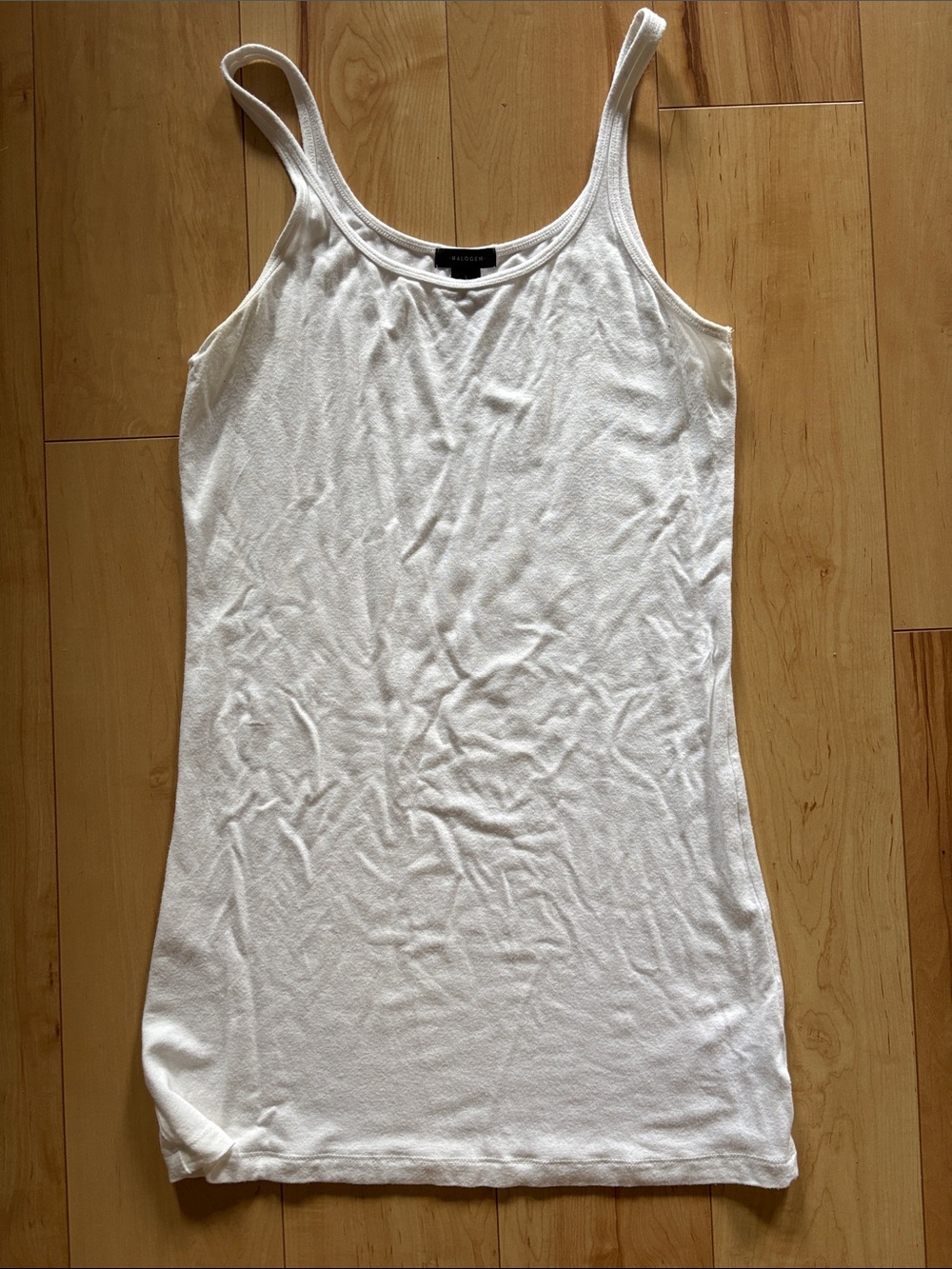 Halogen white knit tank